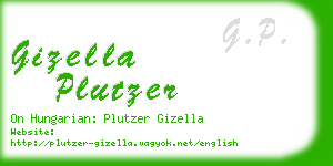 gizella plutzer business card